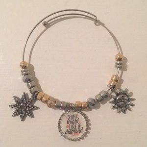 Shine bright like a diamond charm bracelet